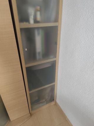 Comedor madera y cristal PRECIO NO NEGOCIABLE