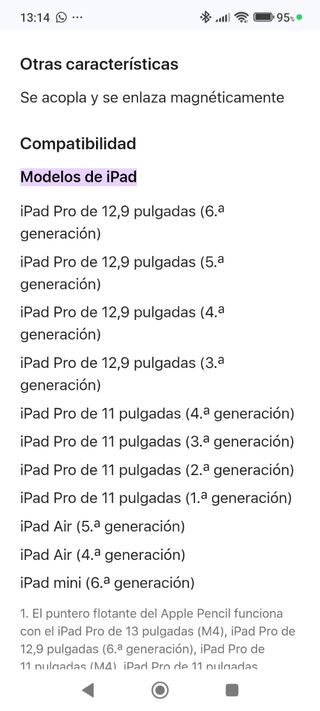 Apple Pencil 2da Generación