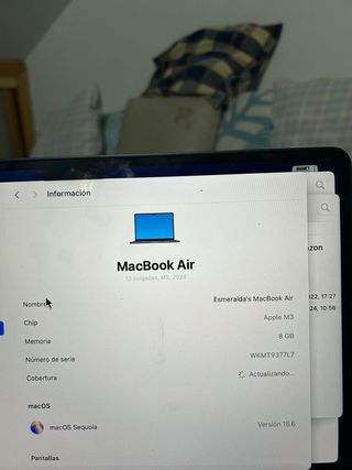 MacBook Air M3 Plata, 13,6 pulgadas 