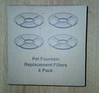 Filtros carbón activo para fuente de gatos 4 ud
