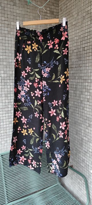 Pantalón Palazzo Stradivarius Estampado Floral