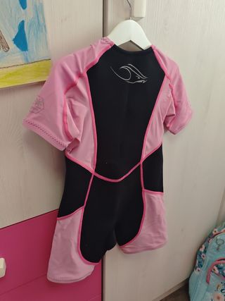 Traje neopreno niña Aqua Sphere rosa/negro talla 6