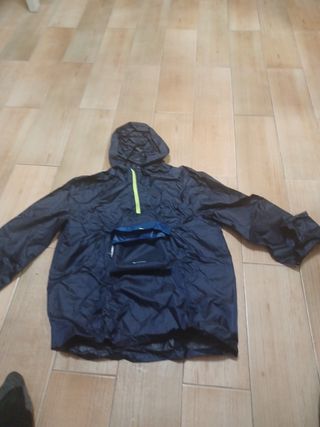 Chaqueta Quechua MH100 10-12 años Negra y Azul