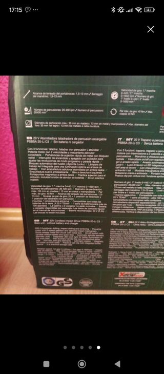 A estrenar Lote taladro percutor