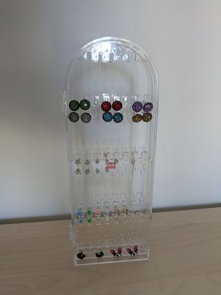 Porta Brincos Acrílico Transparente