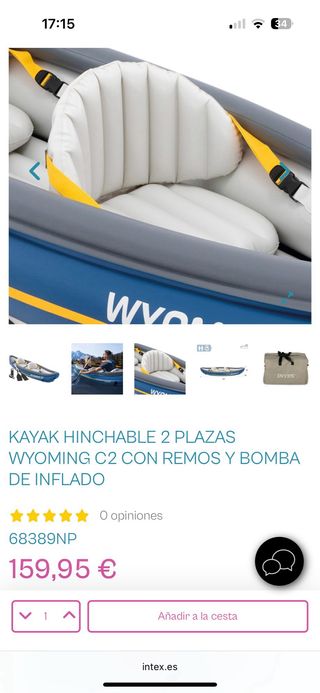 Kayak Intex Wyoming C2 2 plazas