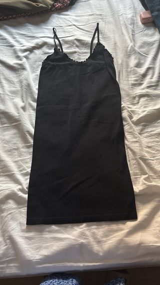 Camiseta negra tirantes mujer