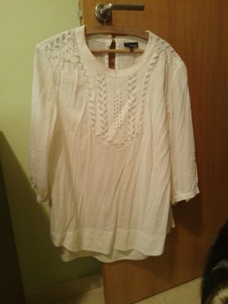 Camisa blanca mujer talla 48