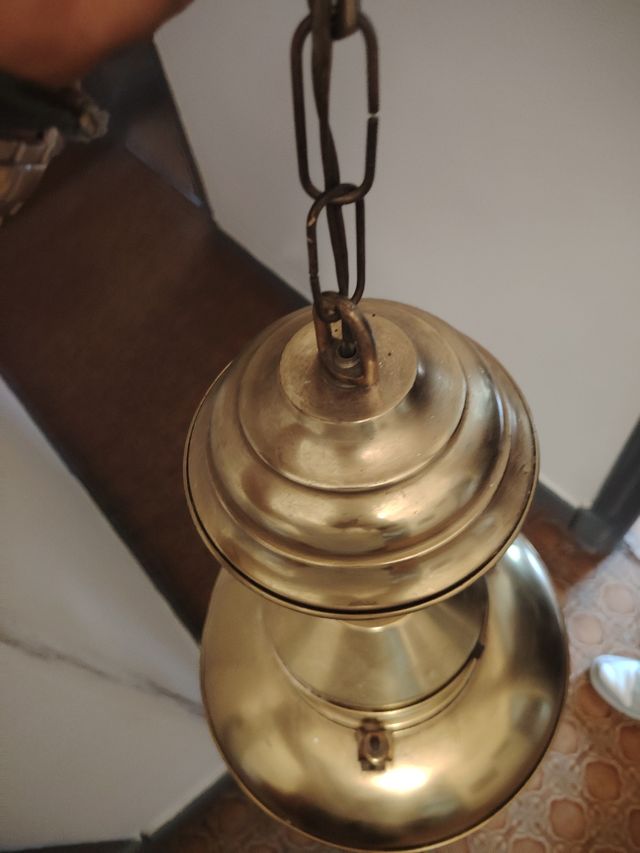 Lámpara de latón estilo Santantoni