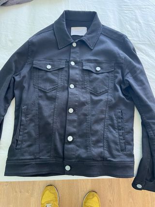 Chaqueta tejana negra Zara