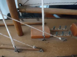 Maqueta velero antiguo madera