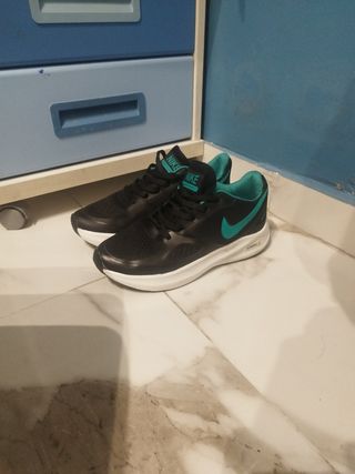 Zapatillas Nike Mujer Talla 38 Negro/Verde Azulado