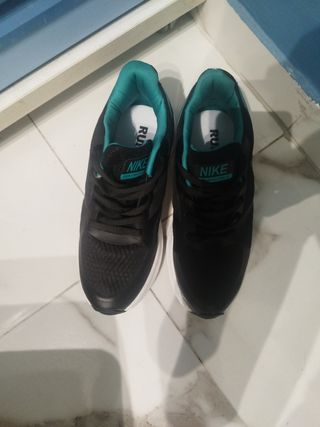 Zapatillas Nike Mujer Talla 38 Negro/Verde Azulado