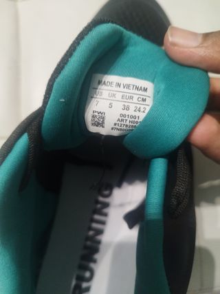 Zapatillas Nike Mujer Talla 38 Negro/Verde Azulado