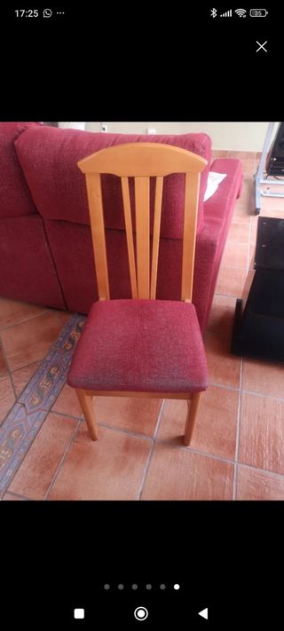 Lote 5 sillas 40€
1 Suelta 15 euros