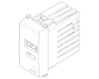 Cargador Vimar 14292.AC 5V 2.4A USB