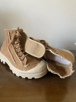 Stivaletti 40 in tela Grezza Deserto Made in Italy