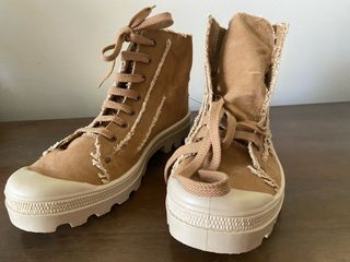 Stivaletti 40 in tela Grezza Deserto Made in Italy