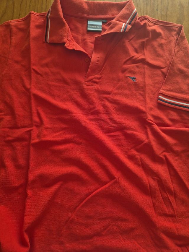 Polo Diadora Uomo Rosso Taglia L