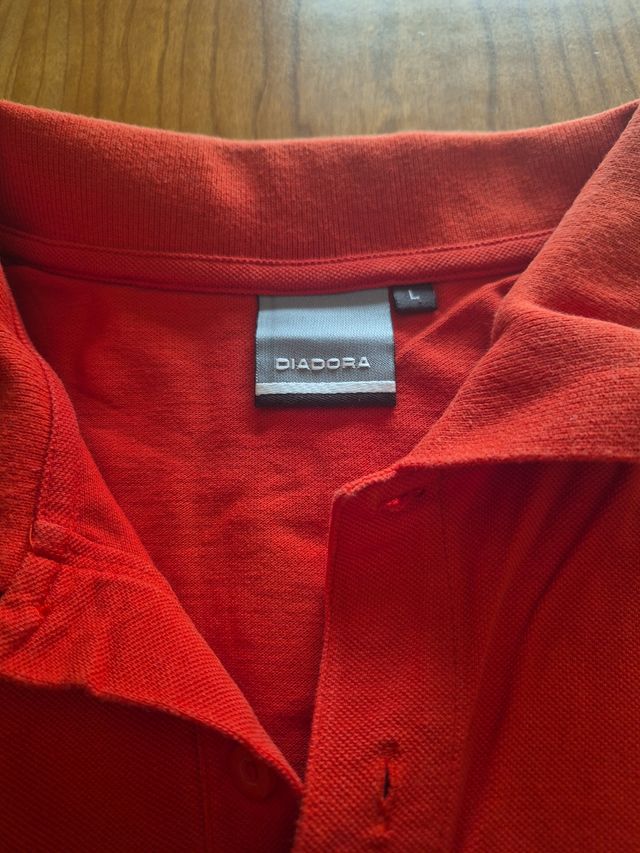 Polo Diadora Uomo Rosso Taglia L