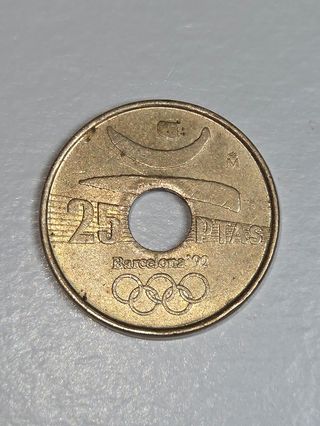 Moneda 25 PTAS Barcelona 92