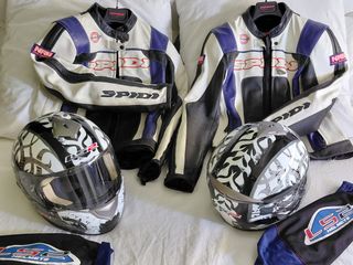 2 Chaquetas y 2 Cascos Moto SPIDI y LS2