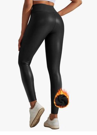 Getervb Leggings Push Up Mujer piel Sintetica