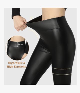 Getervb Leggings Push Up Mujer piel Sintetica
