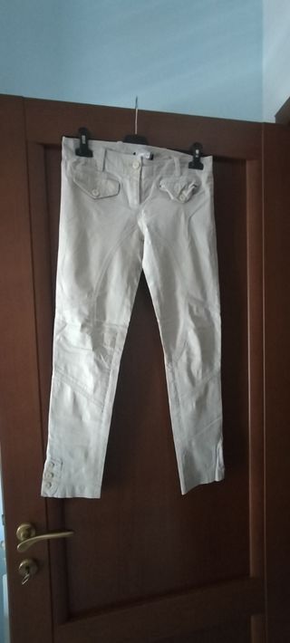 Pantaloni donna beige firmati taglia 42