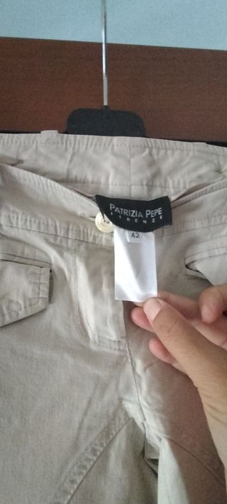 Pantaloni donna beige firmati taglia 42