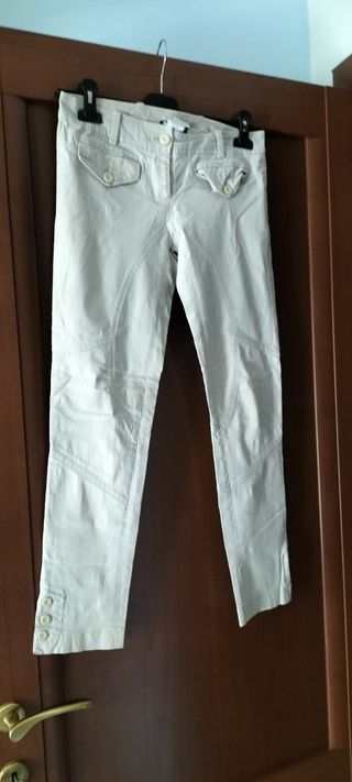 Pantaloni donna beige firmati taglia 42