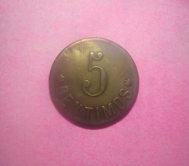 Moneda Sociedad Cooperativa Económica 5cts