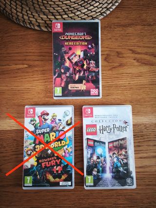 Minecraft Dungeons + Lego Harry Potter Switch