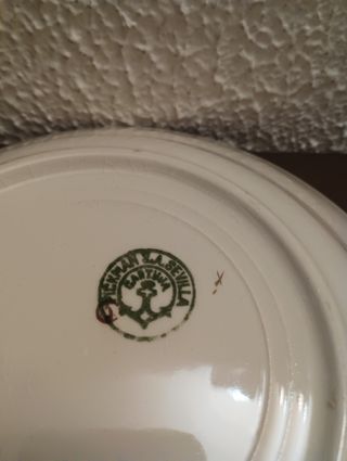 Nueve platos Pickman S.A. Sevilla Cartuja