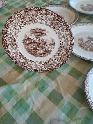 Nueve platos Pickman S.A. Sevilla Cartuja