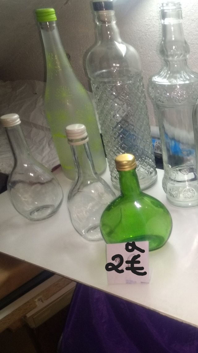 Botellas vacías de cristal(desde 2€)