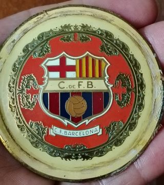 Chapa Club de Fútbol Barcelona Antigua. C de FB