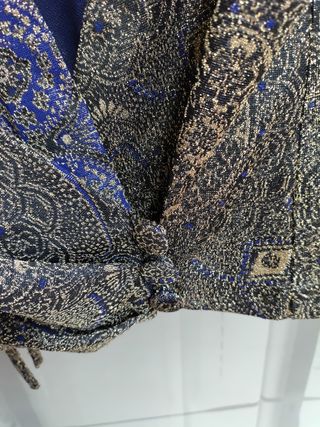 Giacca e top Lucky Lights fantasia oro blu