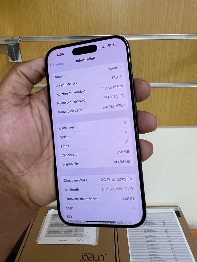 iPhone 15 Pro 256GB a estrenar 