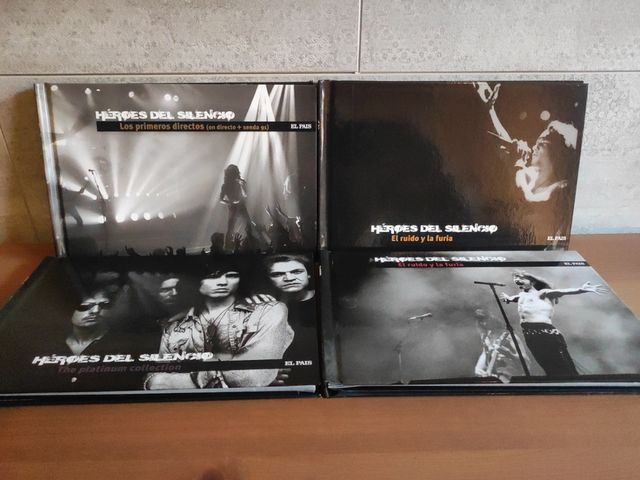 4 libro CD Héroes del Silencio Bunbury nuevos
