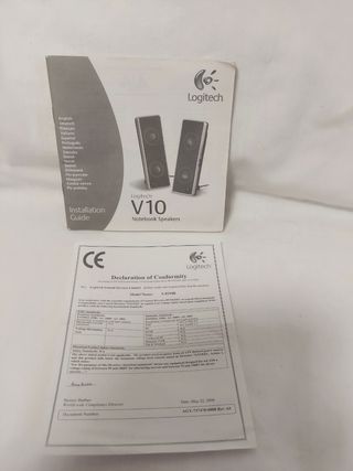 Altavoces Logitech V10 para portátil NUEVOS
