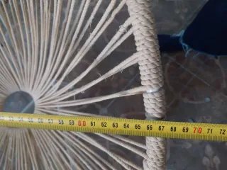 Silla sillón Acapulco Beige y blanco