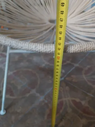 Silla sillón Acapulco Beige y blanco