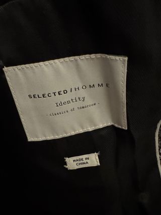 Abrigo Selected Gris