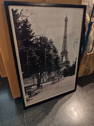 Cuadro Torre Eiffel blanco y negro RECOGER YA!