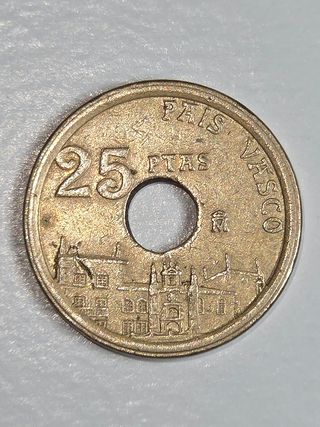 Moneda 25 PTAS País Vasco 1993