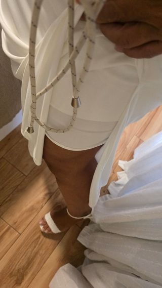 Vestido Mango Novia Boda Civil Blanco