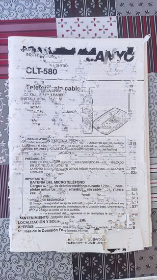Telefono Sanyo CLT-580 cordless