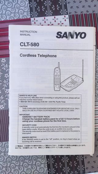 Telefono Sanyo CLT-580 cordless