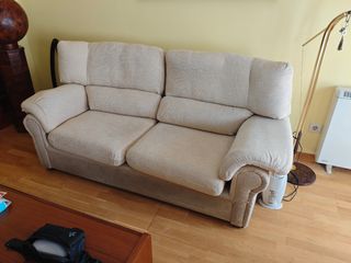 Sofá de 2 plazas beige